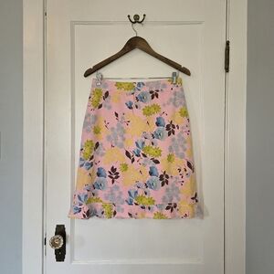 Fresh Produce Floral Skirt – Size S – Pink, Blue, Green, Brown